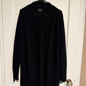Charter Club Long Cashmere Open-Front Cardigan